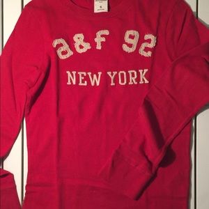 Red Abercrombie Long Sleeved Tee.